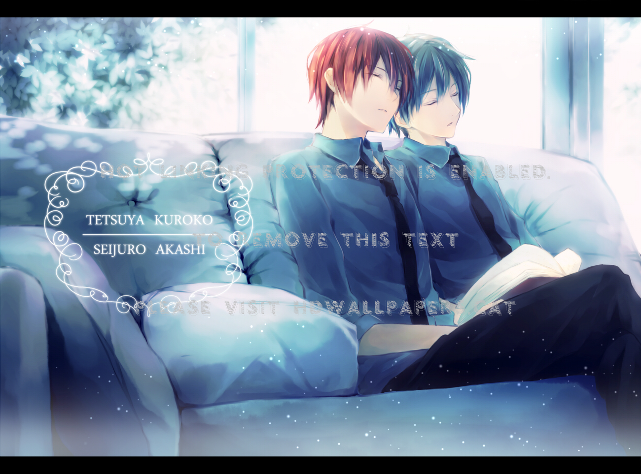 Sweet Times Texr Book Sleeping Kuroko Knb - Kuroko Và Akashi Đồng Tính - HD Wallpaper 