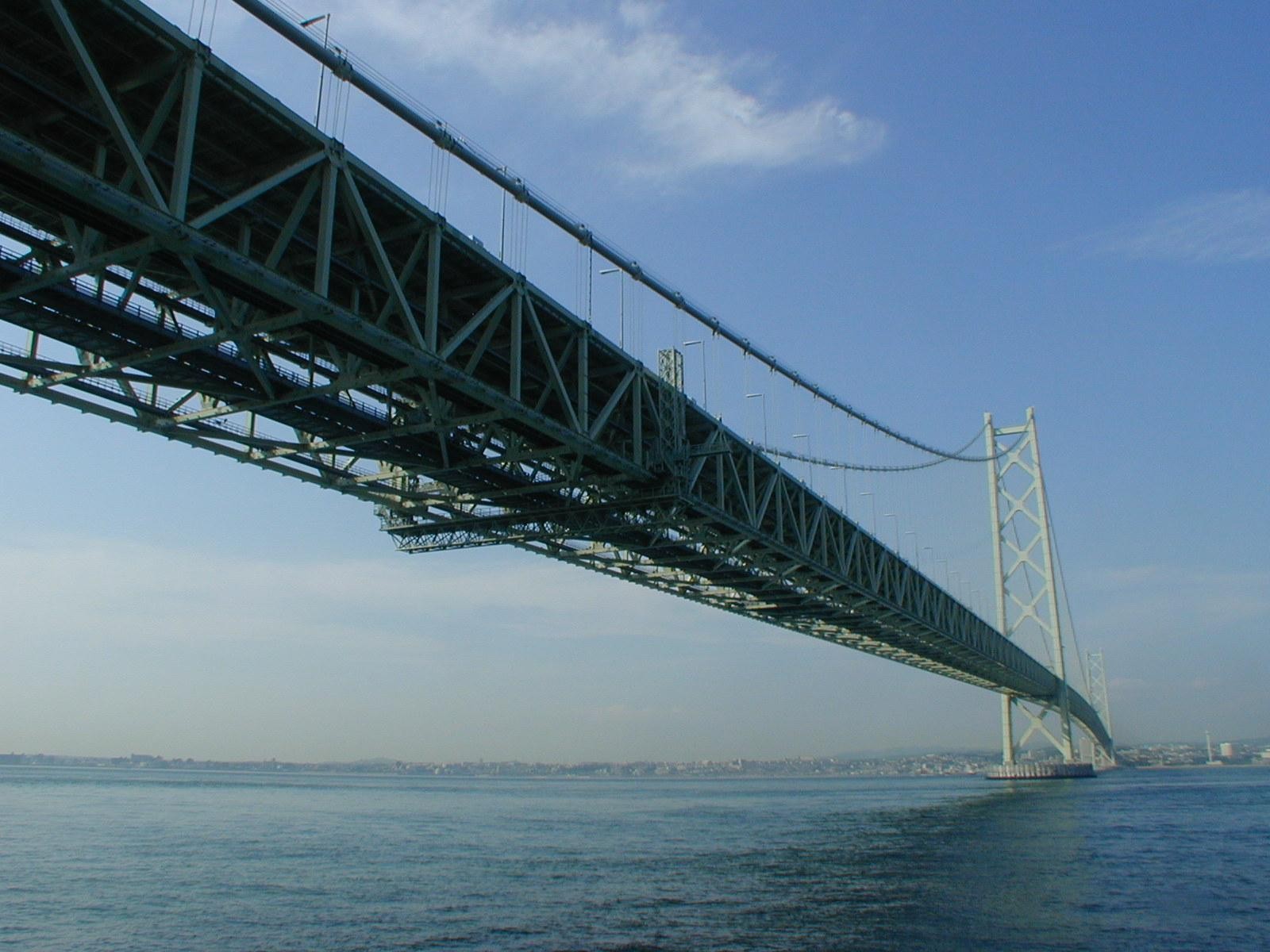 Akashi-kaikyō Bridge - HD Wallpaper 