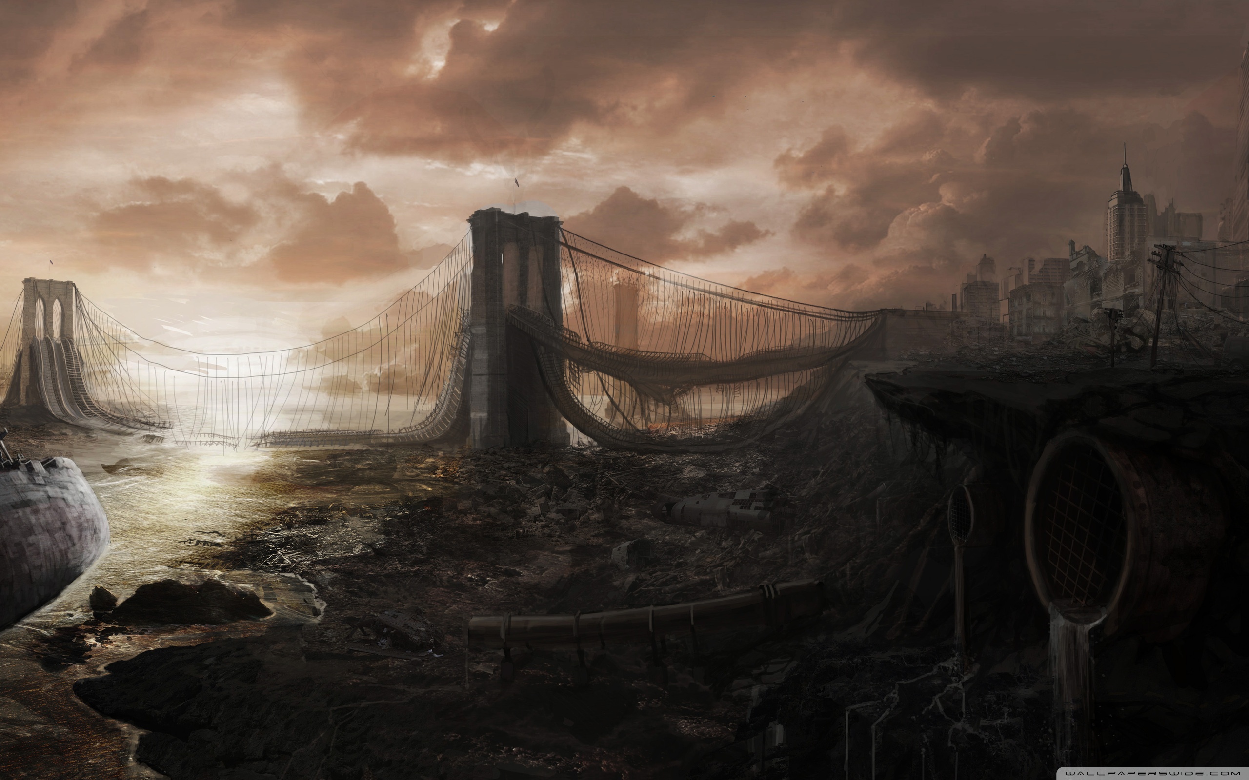 Post Apocalyptic Background - HD Wallpaper 