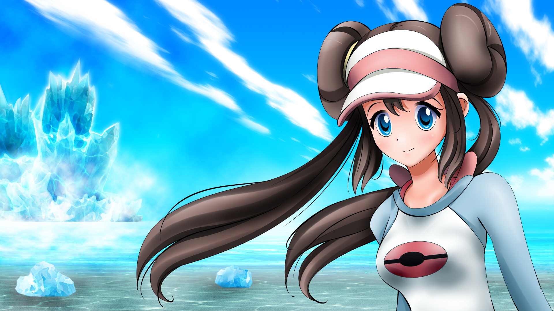 Pokemon Background Girl - HD Wallpaper 
