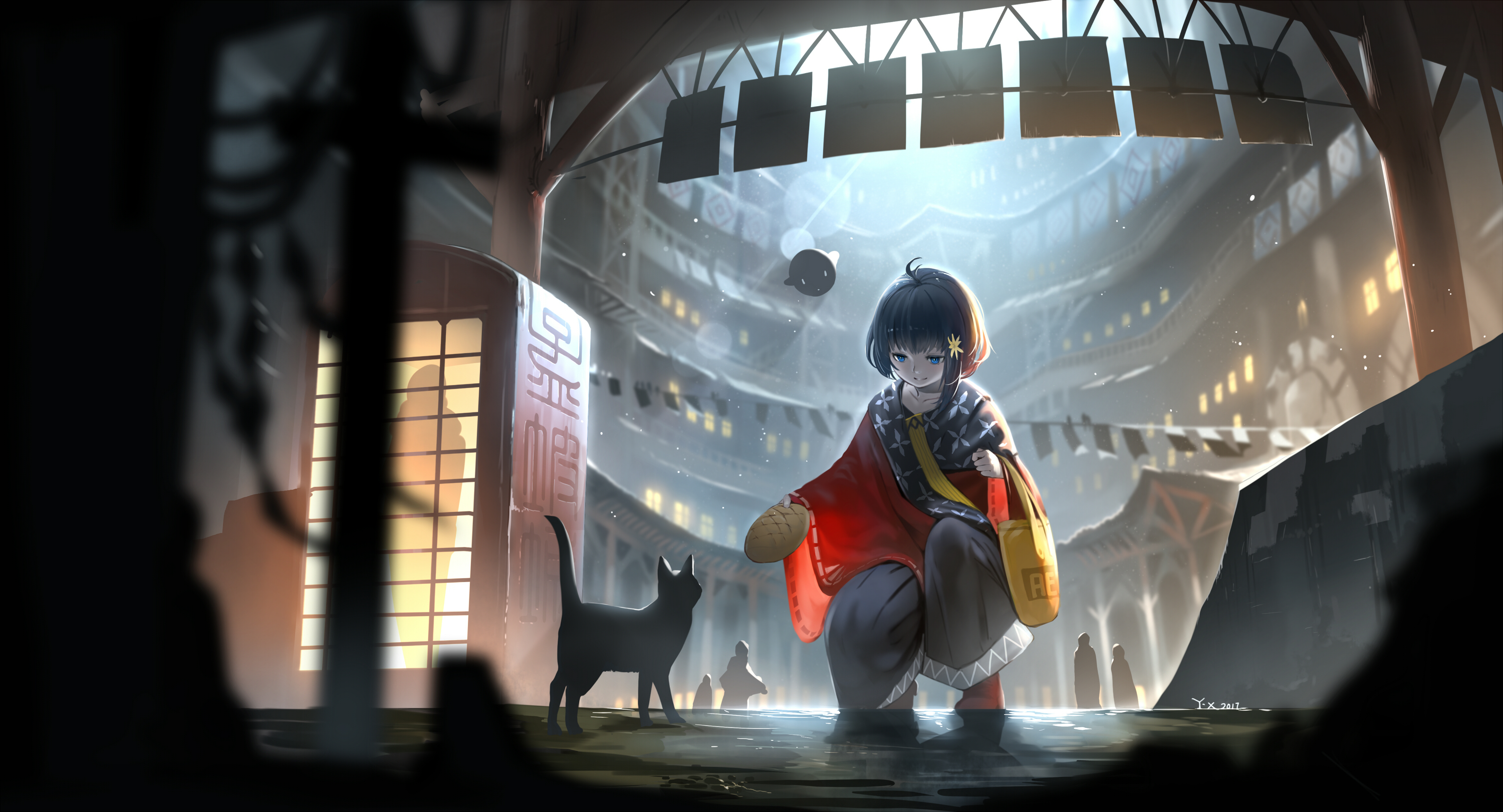 Cat 4k Wallpaper Anime - HD Wallpaper 