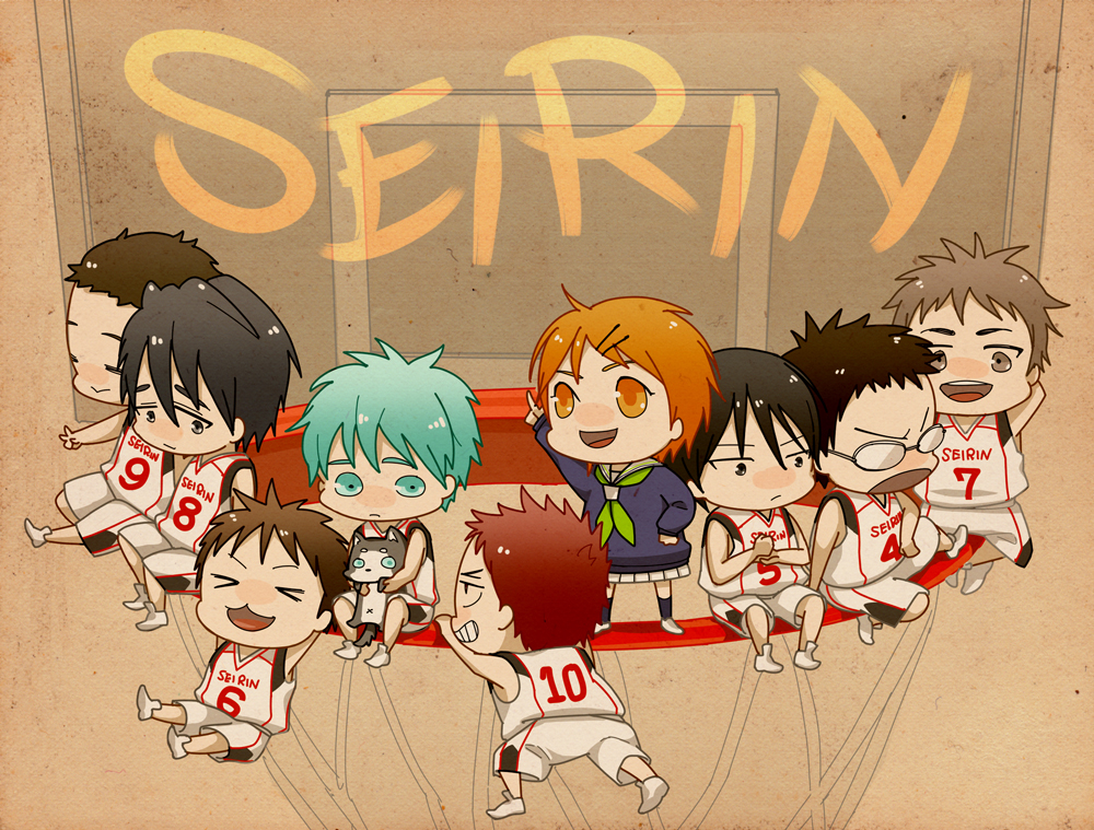 Kuroko No Basket, Riko Aida, And Rinnosuke Mitobe Image - Kuroko's Basketball - HD Wallpaper 