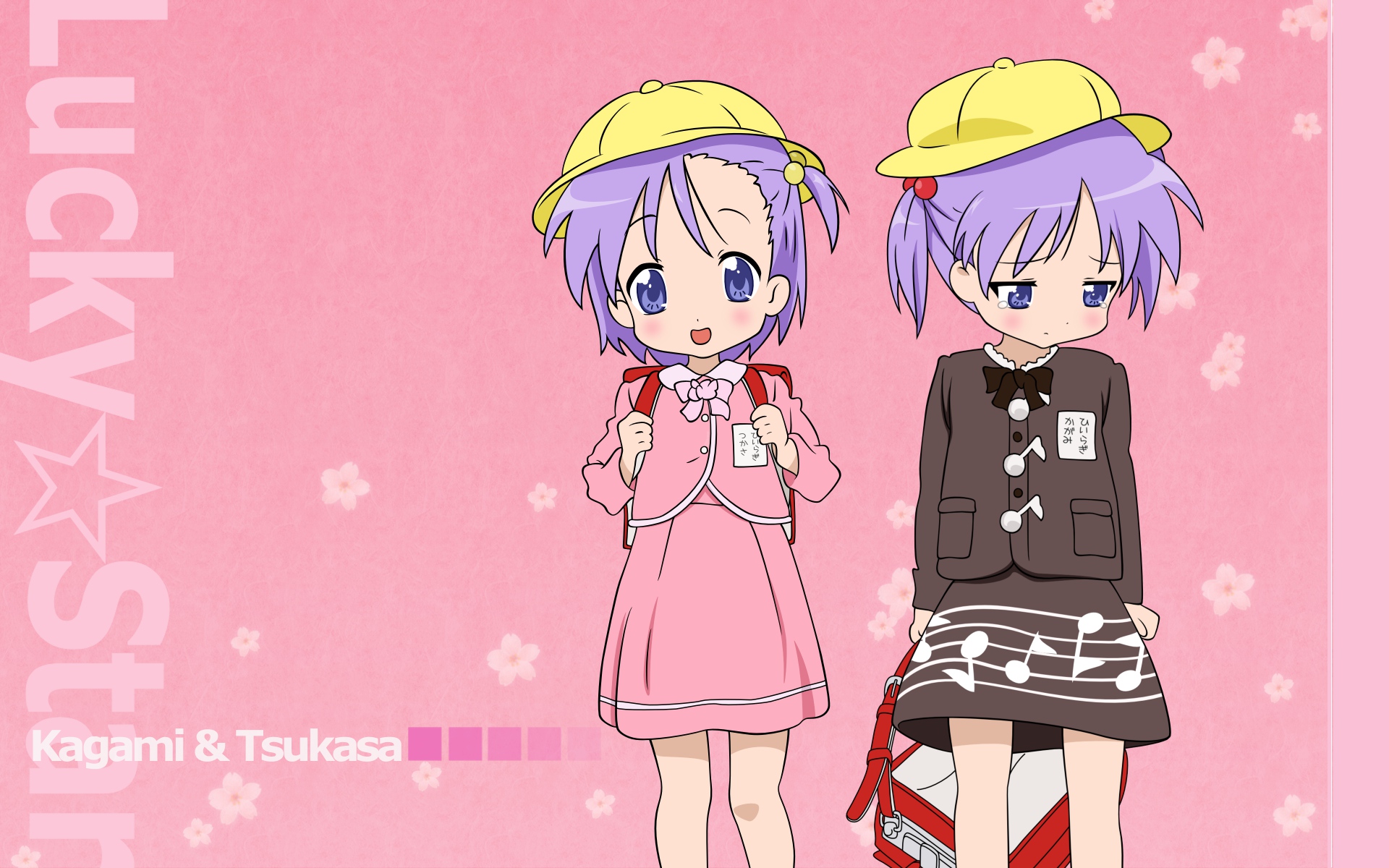 Anime Lucky Star Twins - HD Wallpaper 