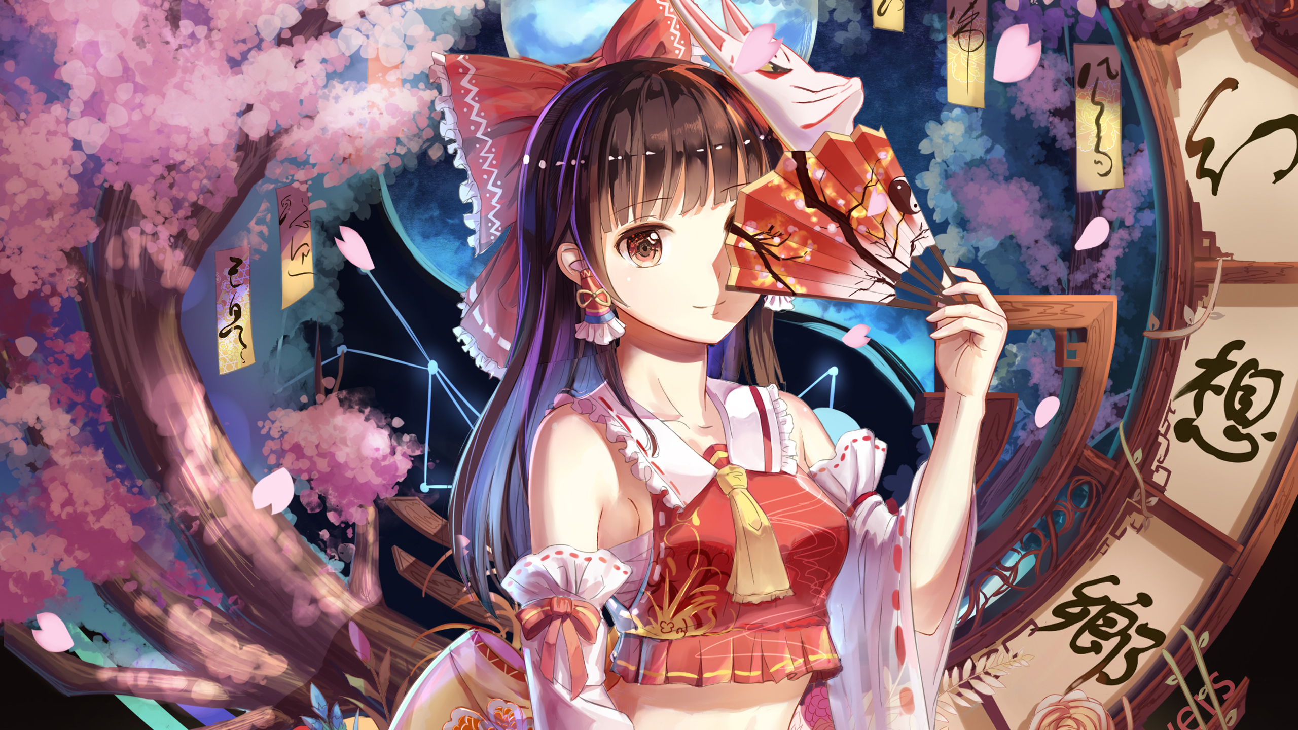 Reimu Hakurei Anime Girl Wallpapers - HD Wallpaper 