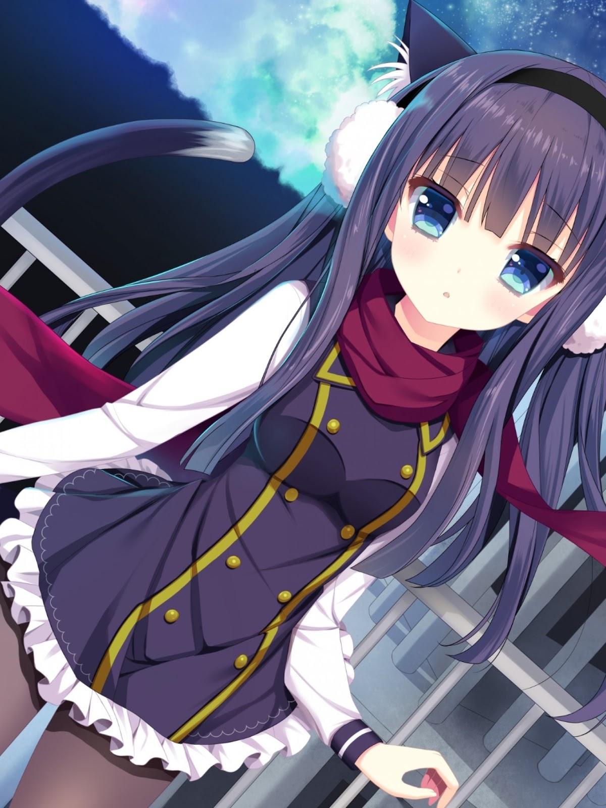 Neko Girl Wallpaper Phone - HD Wallpaper 