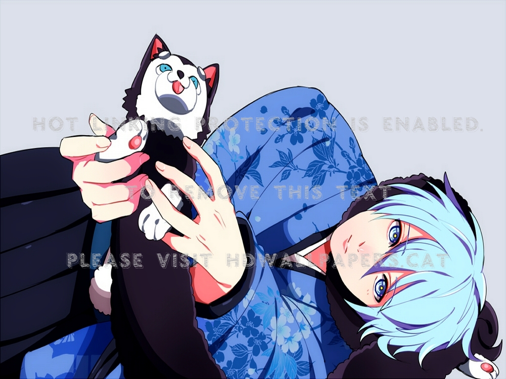 Kuroko Tetsuya Blue Eyes Cute Boy Anime No - Kuroko And His Dog - HD Wallpaper 
