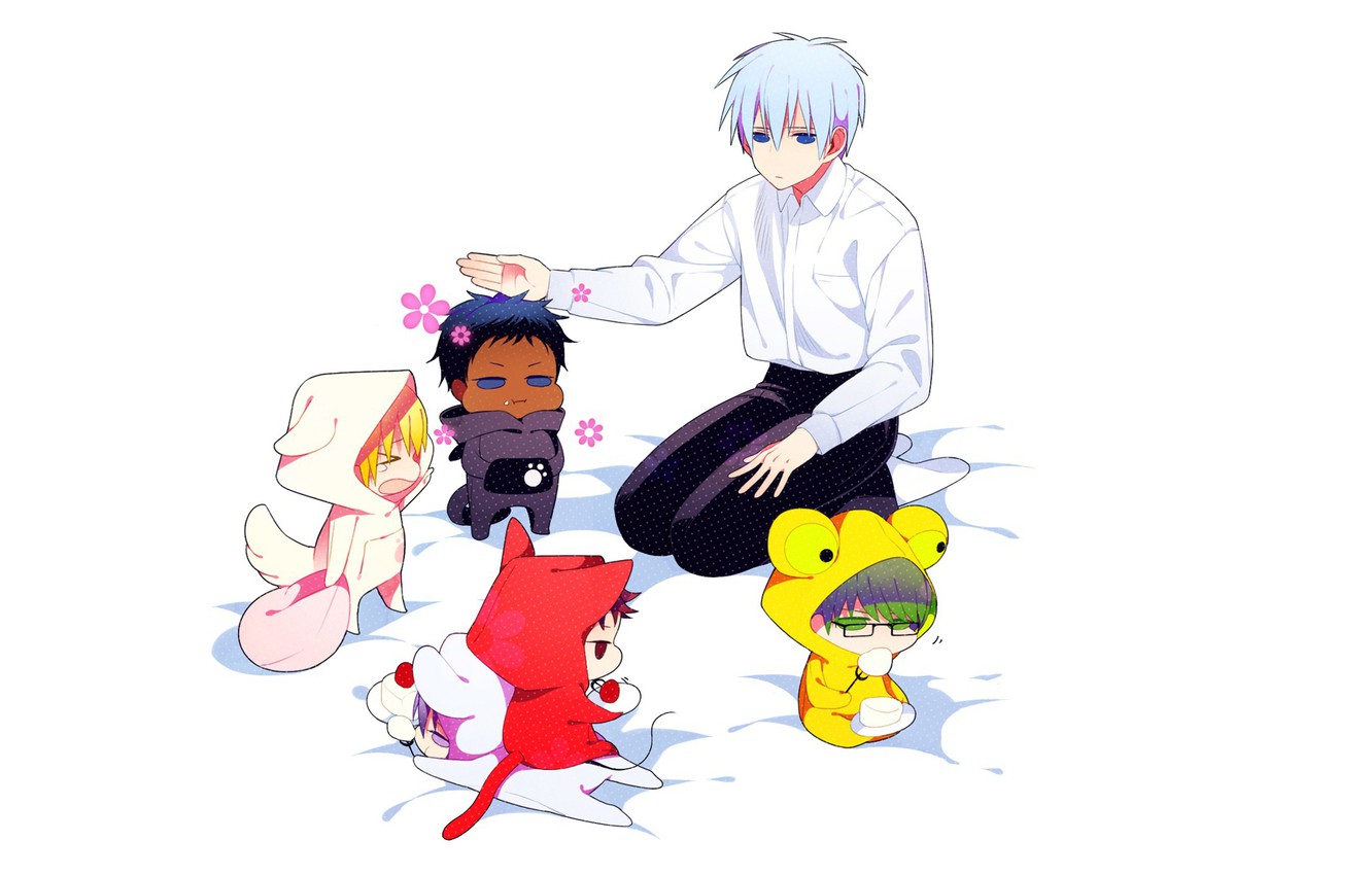Photo Wallpaper Children, Kuroko S Basketball, Kuroko - Kiseki No Sedai Chibi - HD Wallpaper 