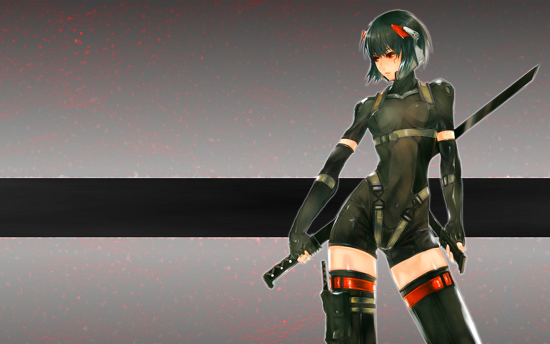 Anime Warrior Girl Sword - HD Wallpaper 