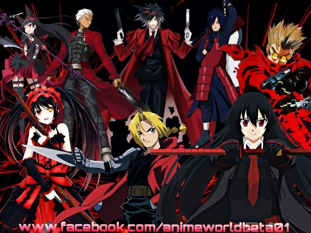User Uploaded Image - Red And Black Anime Character - 1024x768 Wallpaper -  