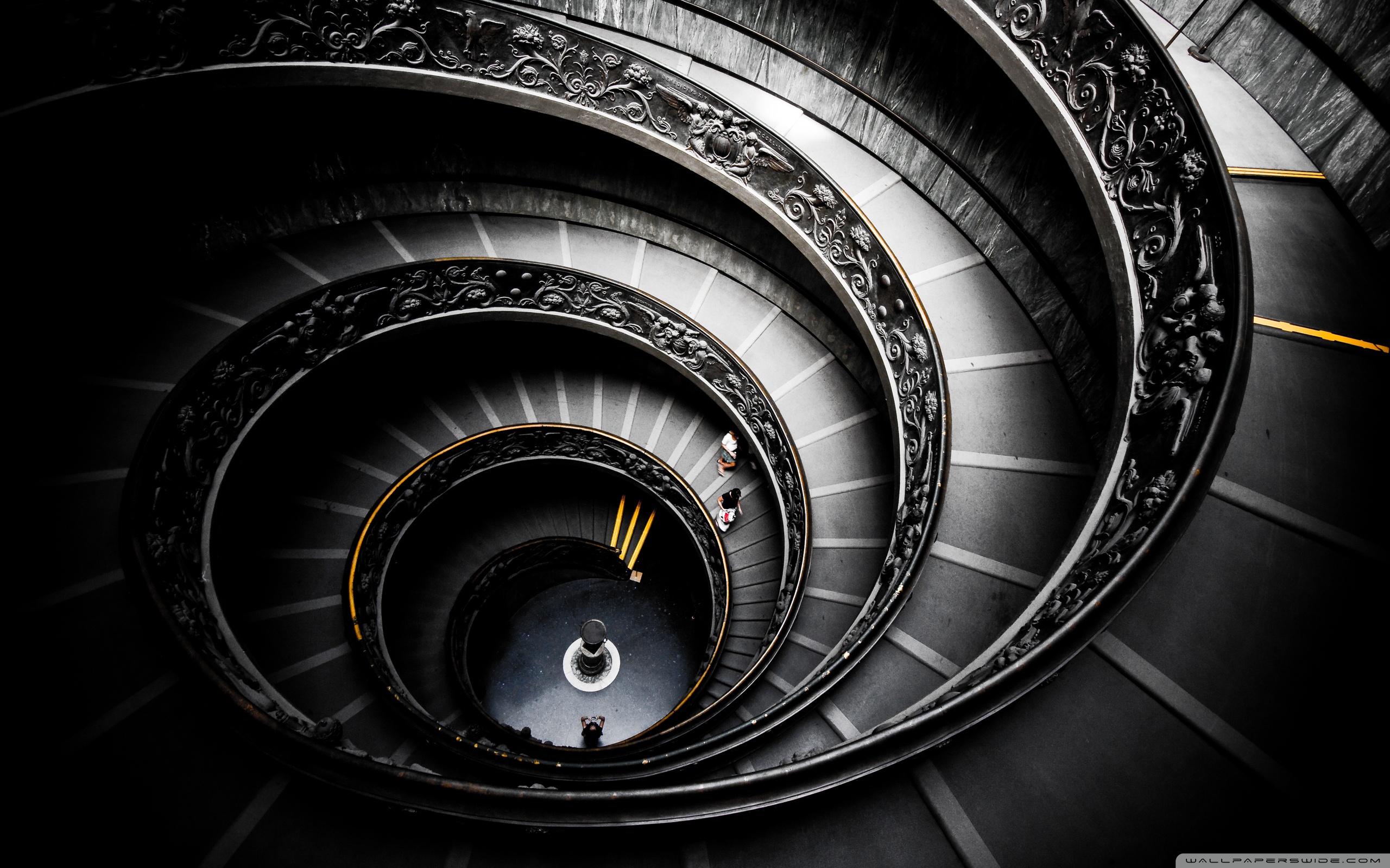 Interior Spiral Abstract Vortex Step Design Geometry - Stairs Wallpaper Hd - HD Wallpaper 