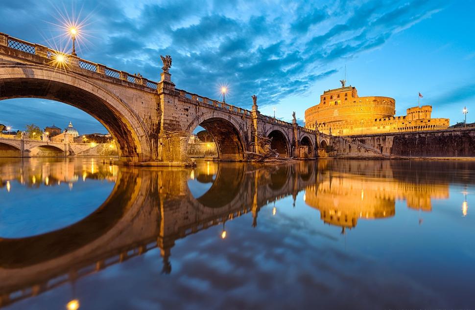 Angelo Bridge, Vatican Wallpaper,rome Hd Wallpaper,italy - Castel Sant Angelo Elia Locardi - HD Wallpaper 