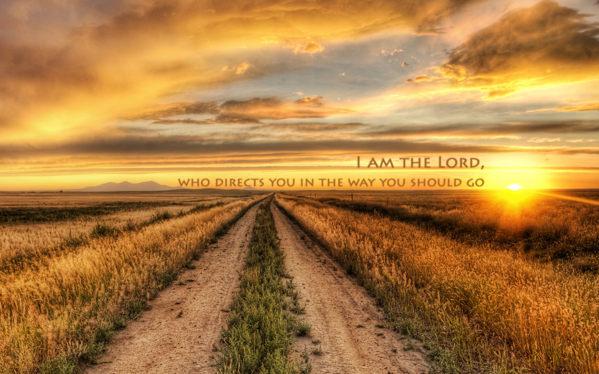 Am The Lord Who Directs You - HD Wallpaper 