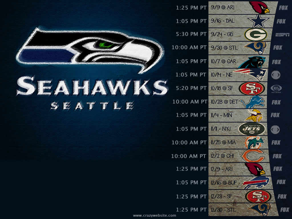 Seattle Seahawks Schedule - HD Wallpaper 