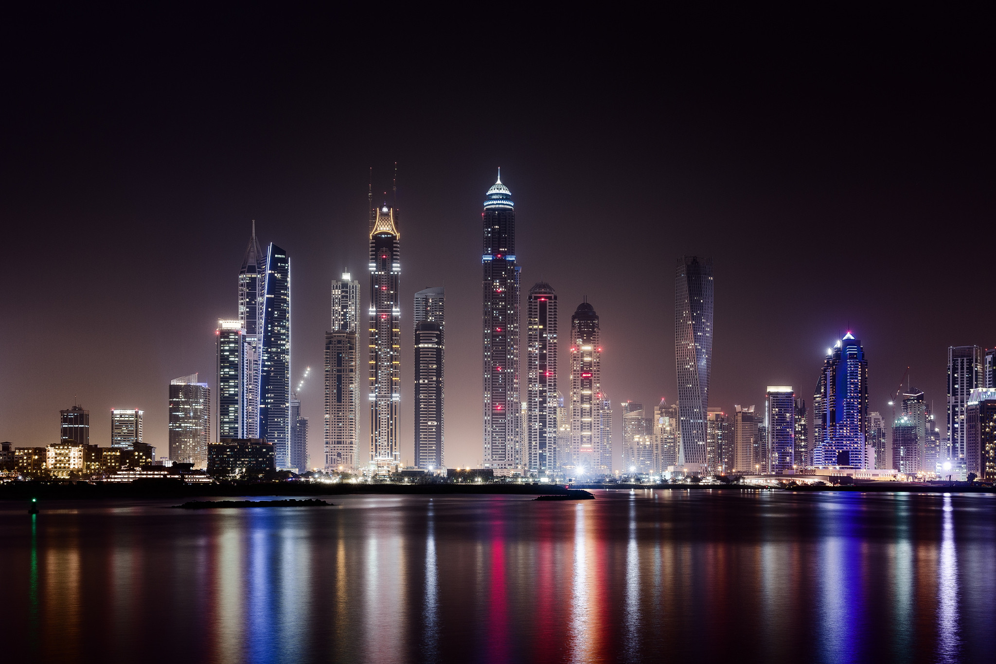 City, Dubai, City Night Wallpaper, Hd, Skyscraper, - Dubai Night Skyline Art - HD Wallpaper 