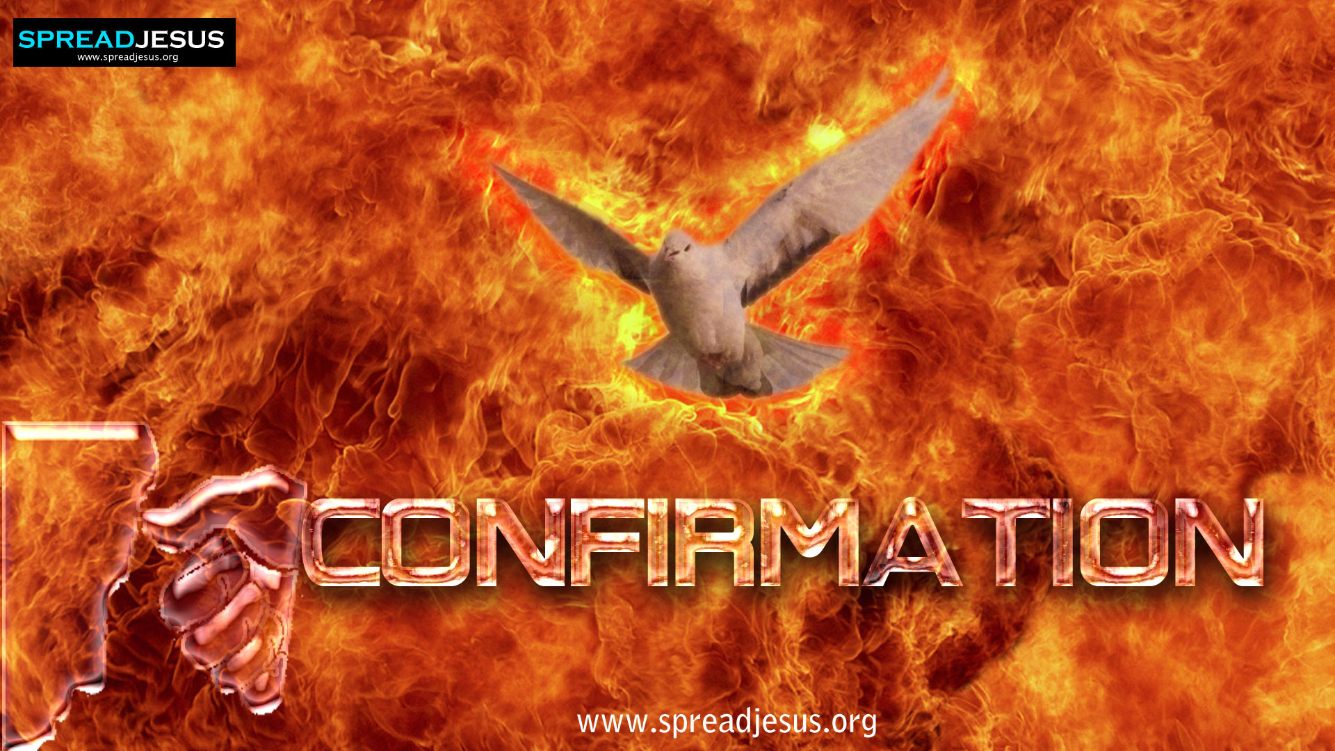 1920x1080, Seven Sacrements 2 Confirmation Wallpaper - Fire Texture - HD Wallpaper 