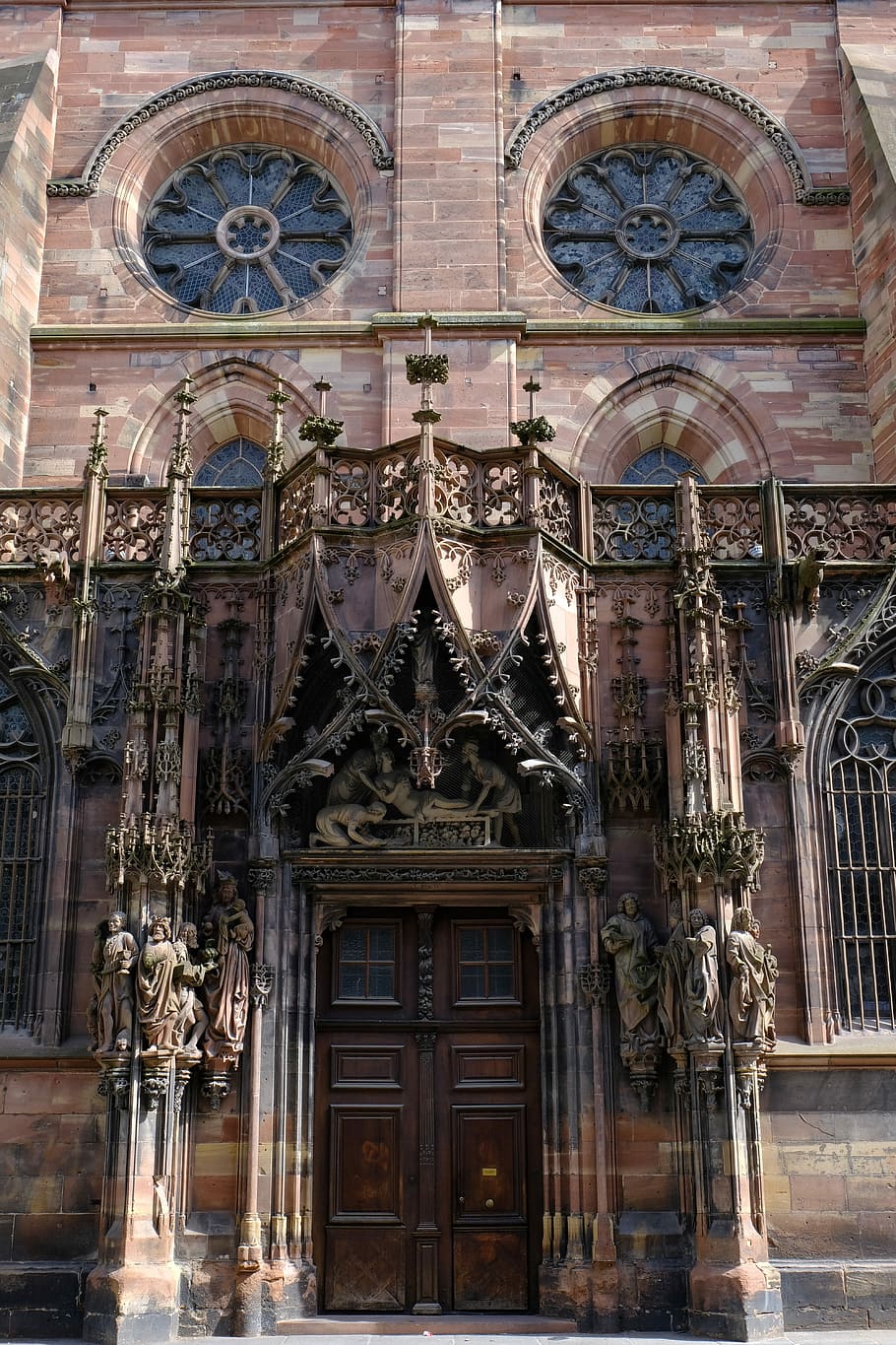 Cathedral, Church, France, Religion, Dom, Old Town, - Strasbourg Cathedral - HD Wallpaper 