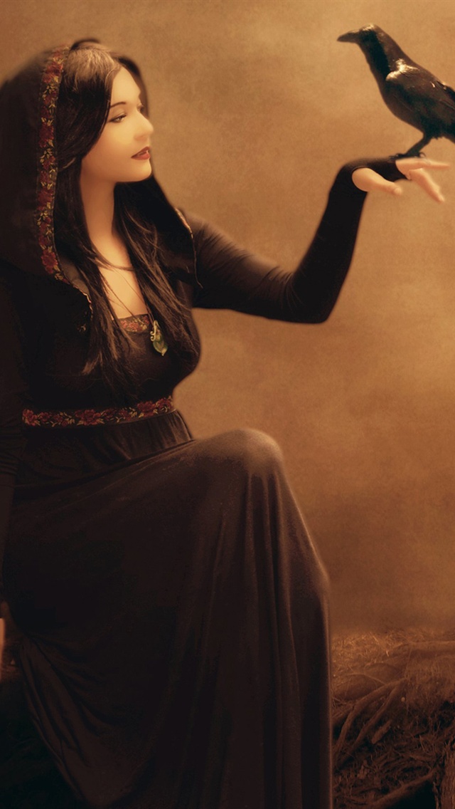 Girl In Black Dress - HD Wallpaper 