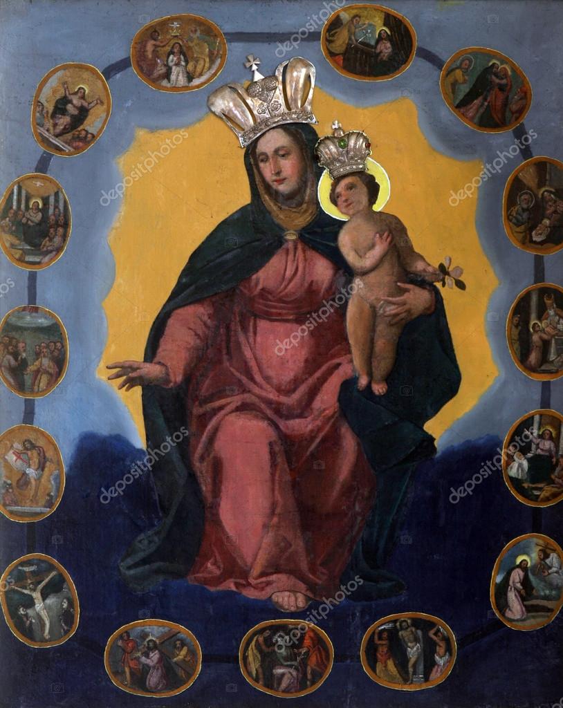Maria Rainha Do Santo Rosário - HD Wallpaper 