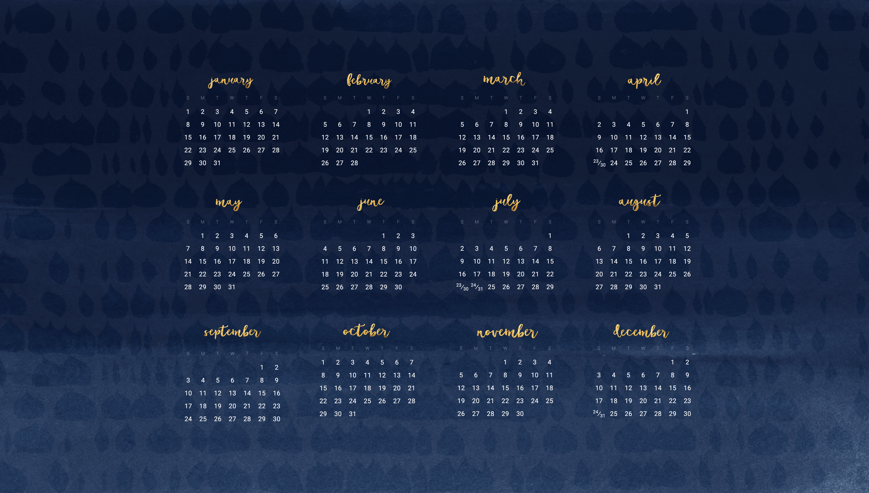 Free 2017 Desktop Wallpaper Calendars Watercolor Pattern - 2018 Calendar  Wallpaper Desktop - 3371X1913 Wallpaper - Teahub.io