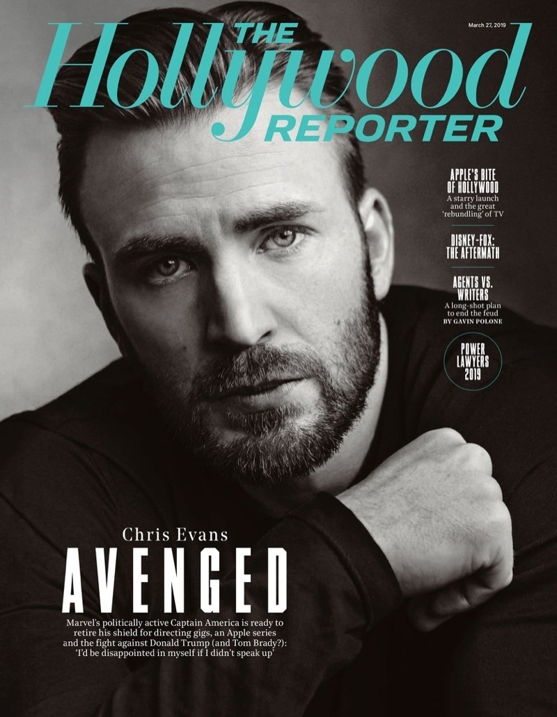 The Hollywood Reporter Chris Evans By Austin Hargrave - Hollywood Reporter  Magazine Cover 2019 - 800x1031 Wallpaper 