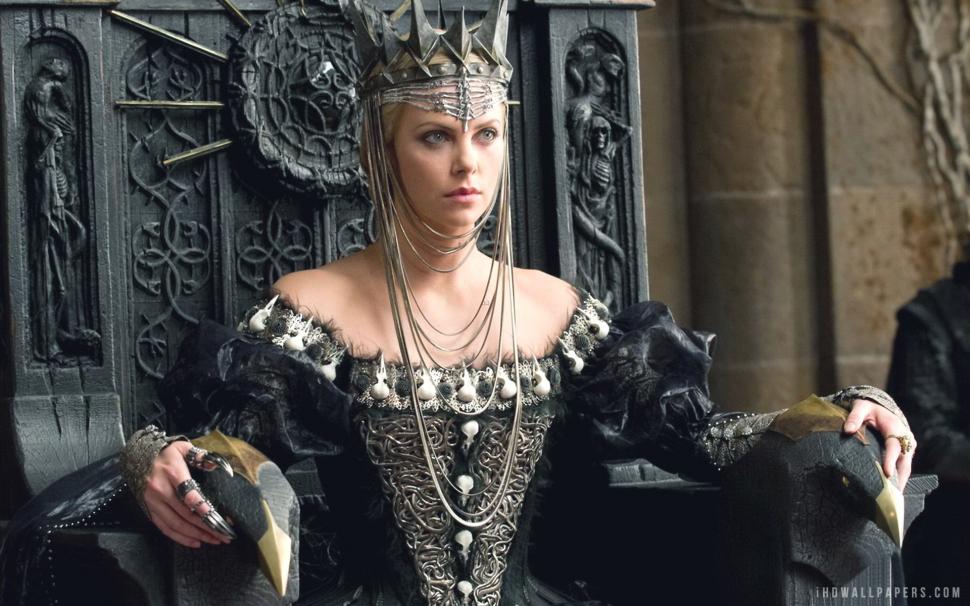Charlize Theron Snow White And The Huntsman Wallpaper,white - Snow White Witch Movie - HD Wallpaper 