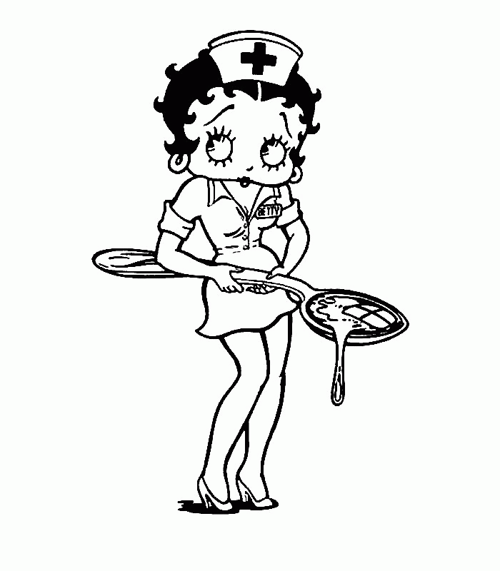 Pokemon Black And White Coloring Pages - Betty Boop Nurse Dessin - HD Wallpaper 