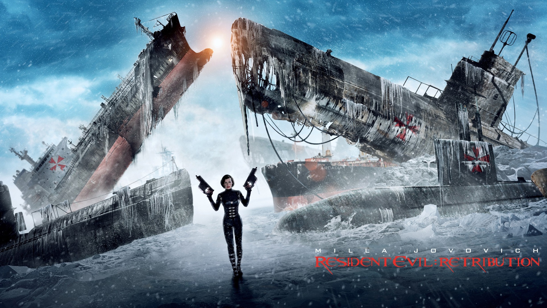 Wallpaper Resident Evil Ice Submarine Milla Jovovich - Hd Wallpapers Resident Evil - HD Wallpaper 