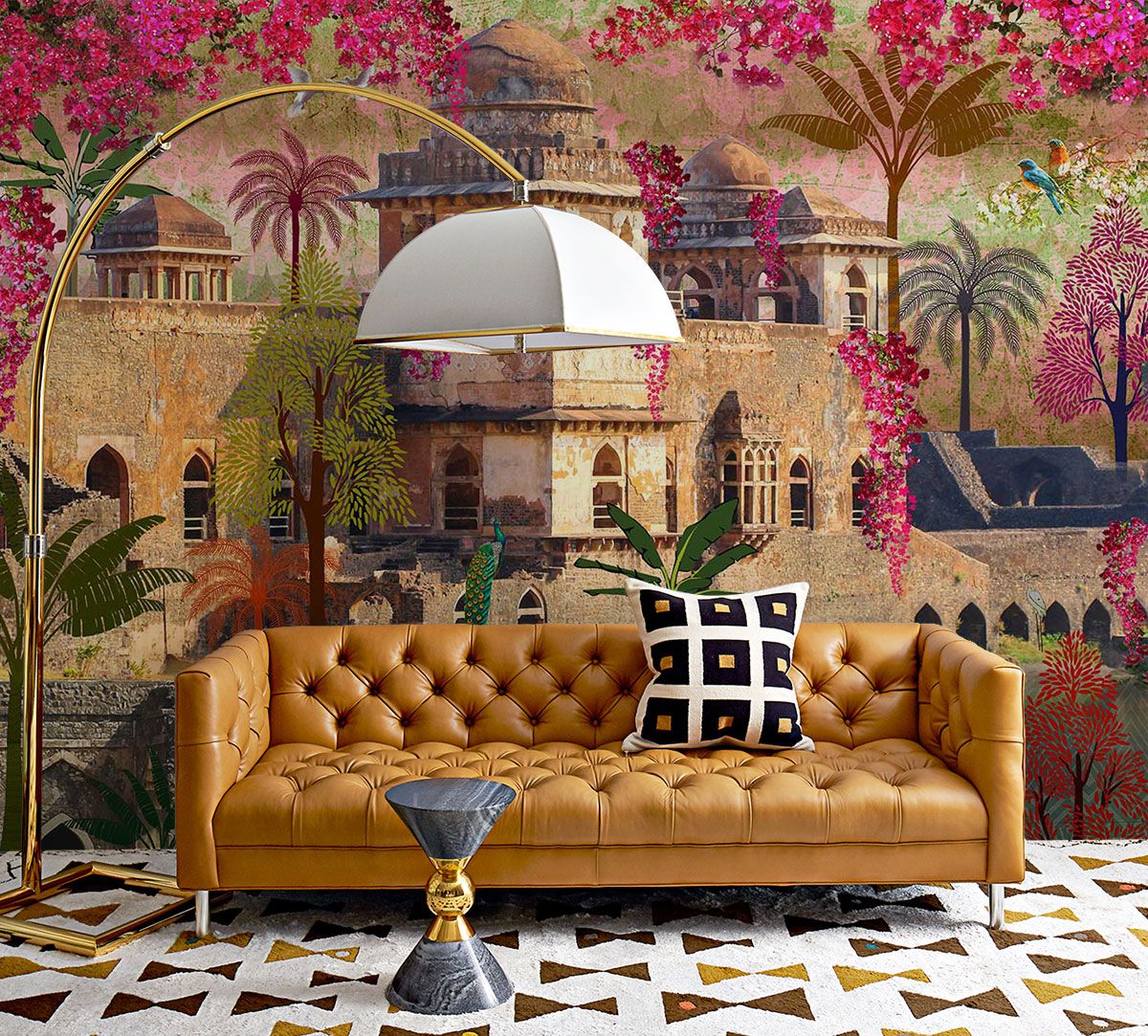 Jonathan Adler Rug Living Room - HD Wallpaper 