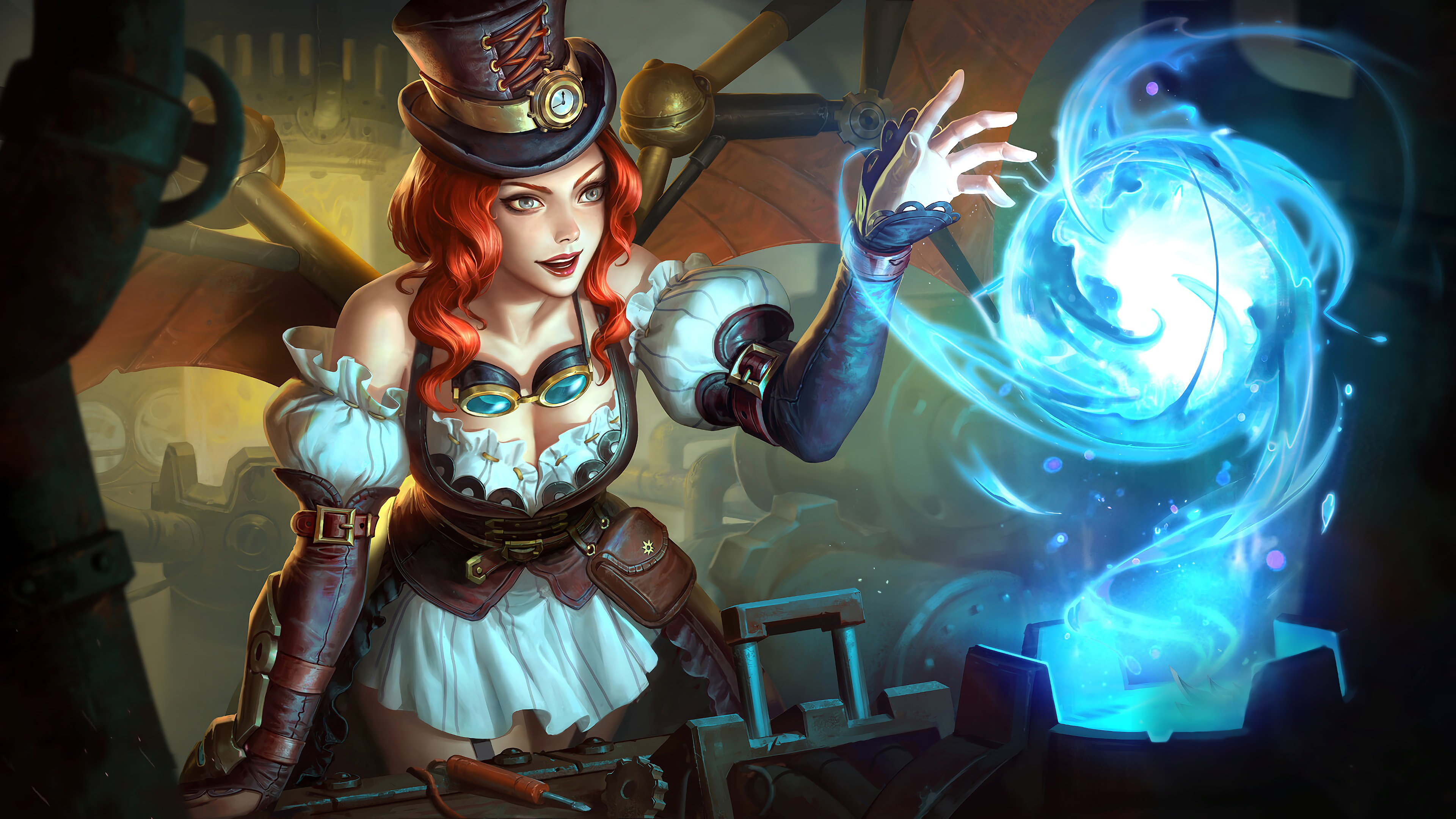 Alice, Steam Glider, Skin, Mobile Legends, 4k, - Mobile Legends Alice Steam Glider - HD Wallpaper 