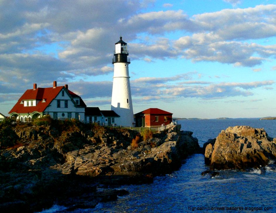 Fileportland Head Lighthouse Maine Wikimedia Commons - Portland Head Light - HD Wallpaper 
