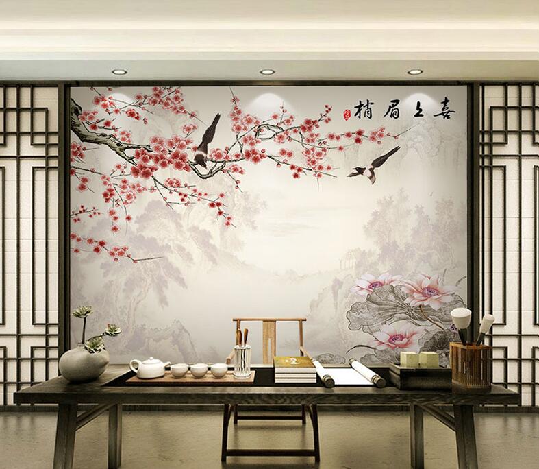 Chinese Style Interior Wall Decorative 1080p Full Hd - Wallpaper - HD Wallpaper 