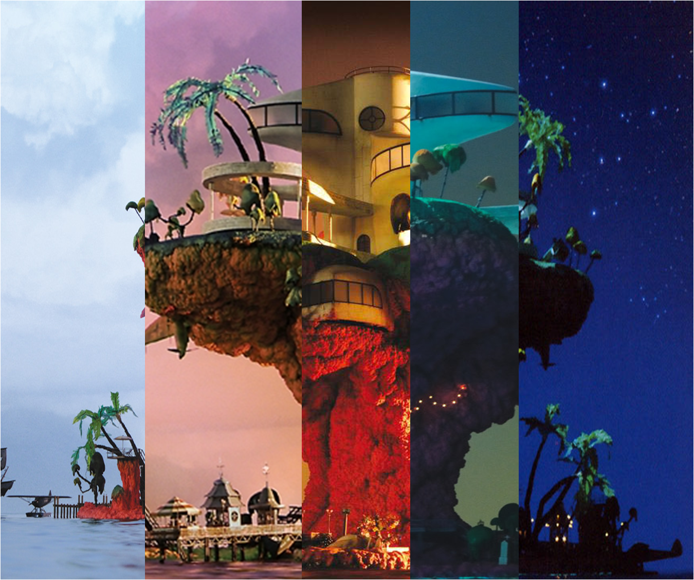 #jcmnaei Plastic Beach Wallpaper - Gorillaz Plastic Beach Background - HD Wallpaper 