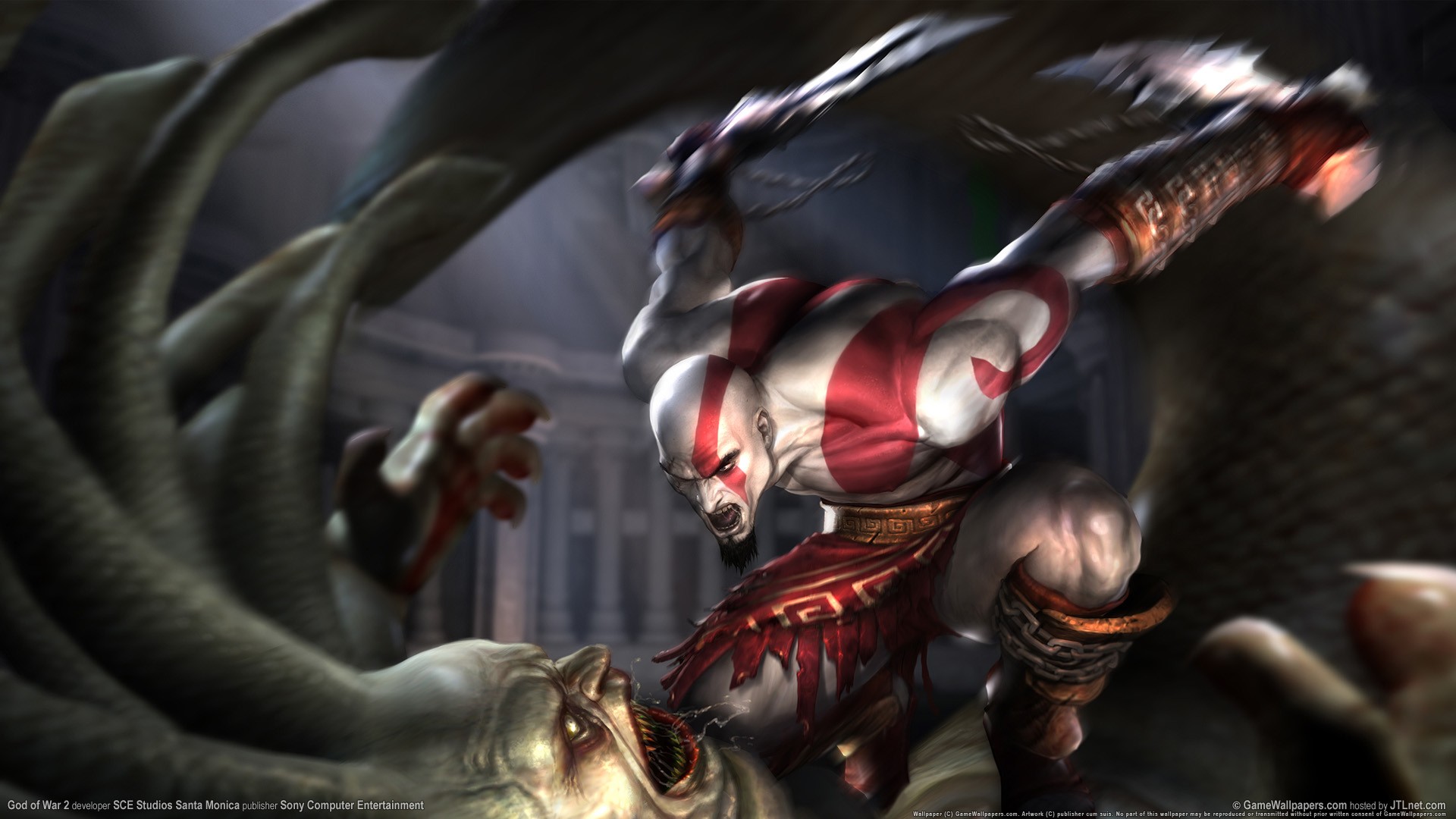 God Of War 2 Wallpaper Hd - HD Wallpaper 