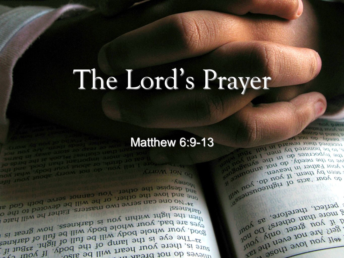 Lords Prayer Matthew 6 9 13 - HD Wallpaper 