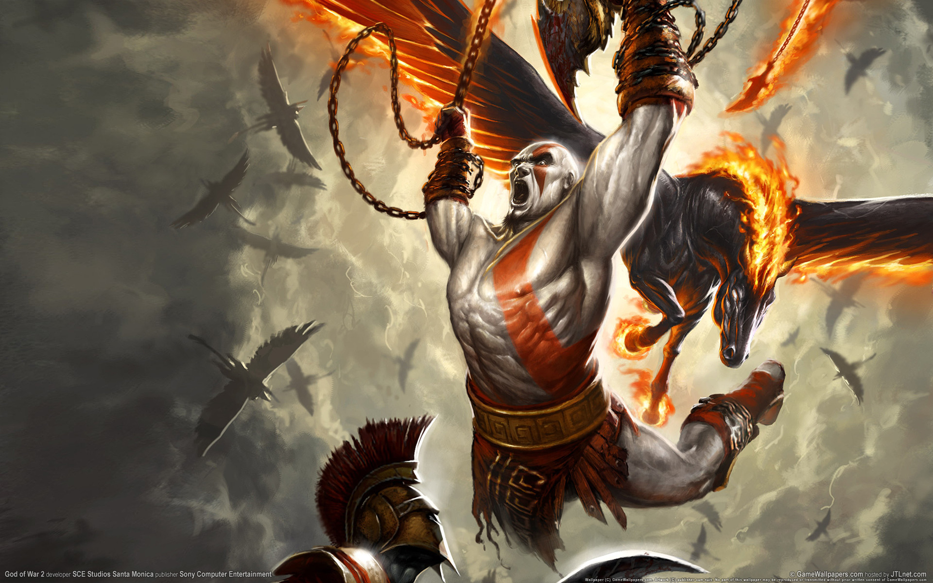 God Of War Jump - HD Wallpaper 