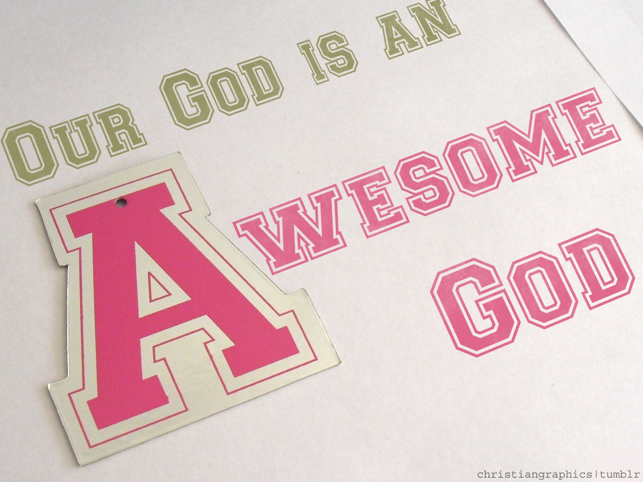 Our God Is An Awesome God Hd Wallpaper - Pink God Quotes Desktop - HD Wallpaper 