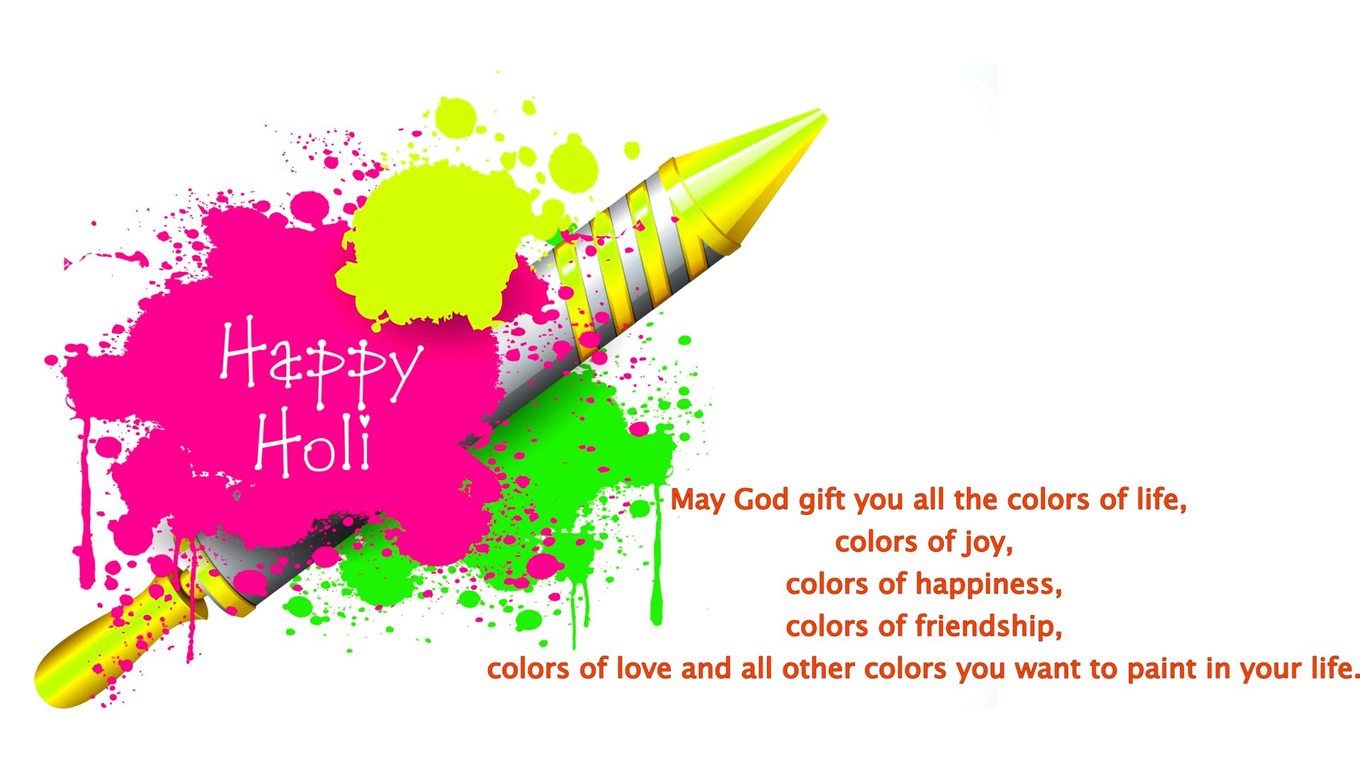 Happy Holi To All - HD Wallpaper 