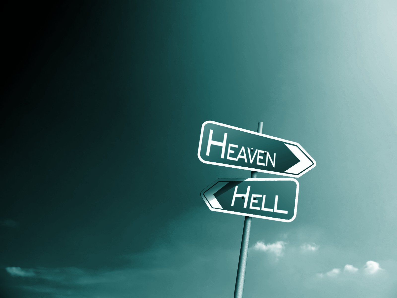 Christian Wallpaper Wallpapers - Two Ways Heaven And Hell - HD Wallpaper 