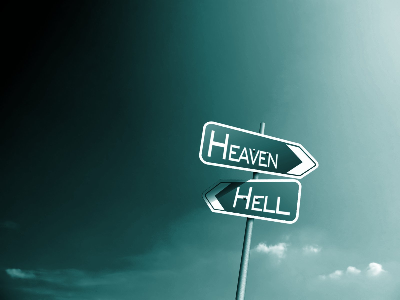 Christian Wallpaper Wallpapers - Two Ways Heaven And Hell - HD Wallpaper 