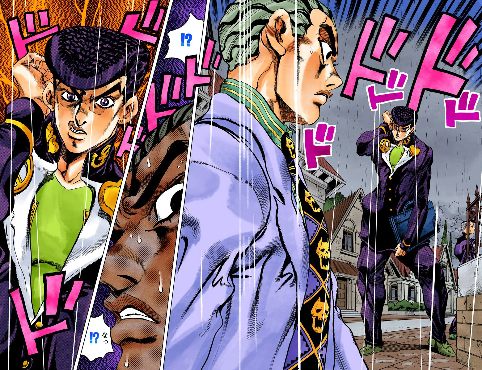 Jojo Josuke Vs Kira Manga - HD Wallpaper 