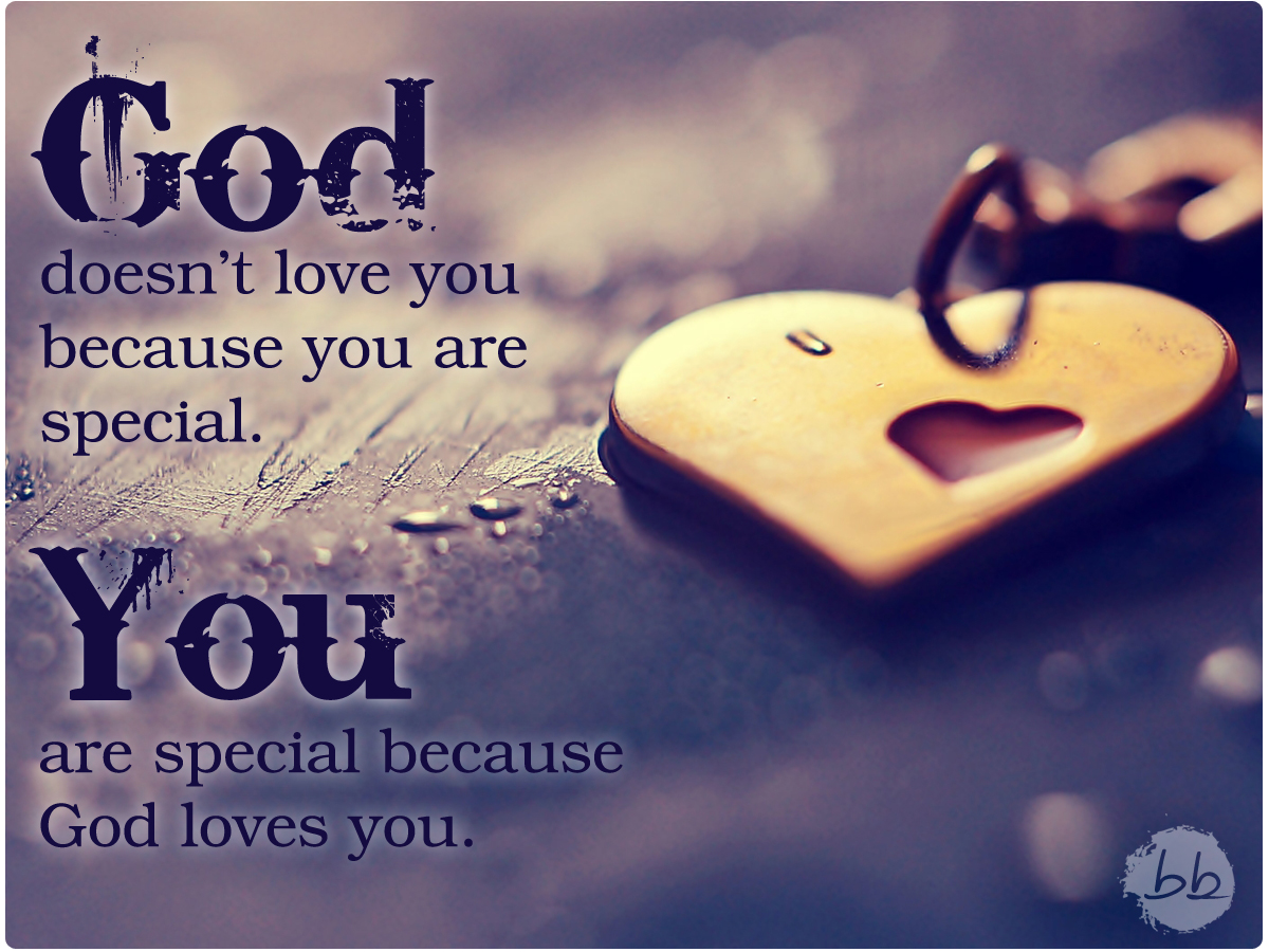 God Loves You Wallpaper 1200x900, - Love You Because You Are Special - HD Wallpaper 