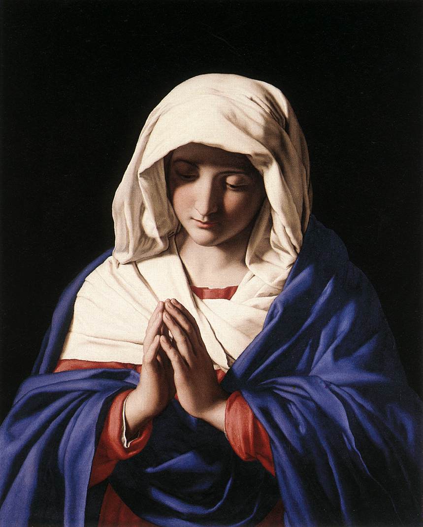 Click - Virgin Mary Painting Baroque - HD Wallpaper 
