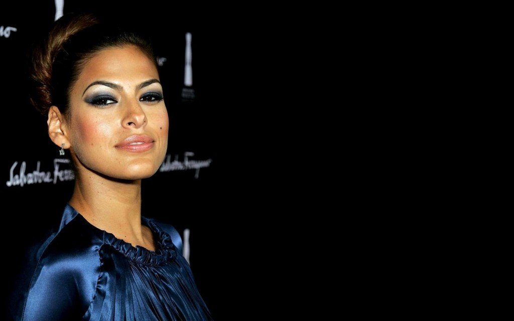 Eva Mendes Blue Makeup - HD Wallpaper 
