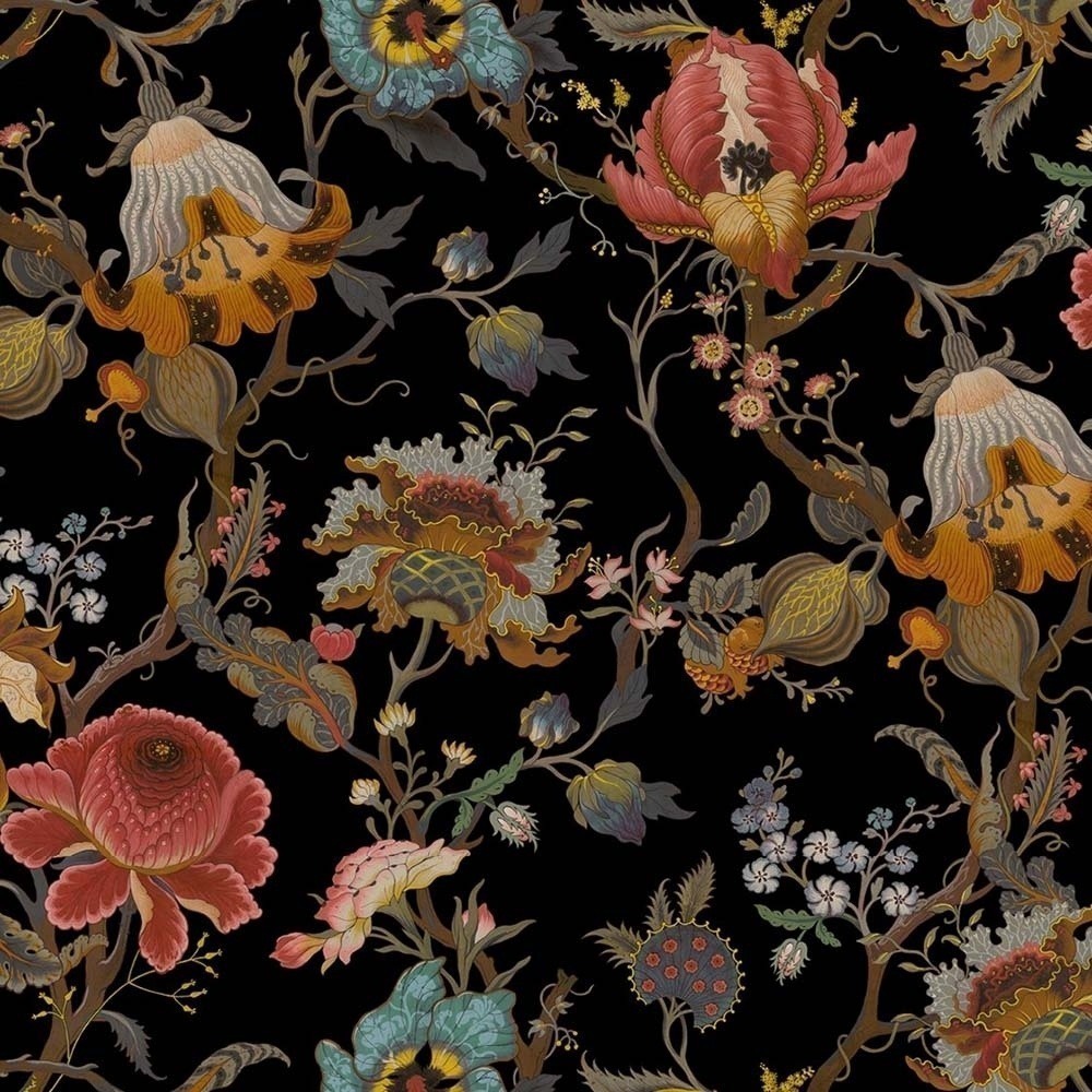 Artemis Wallpaper House Of Hackney Black 1 Wa Art Di - William Morris Wallpaper Dark - HD Wallpaper 