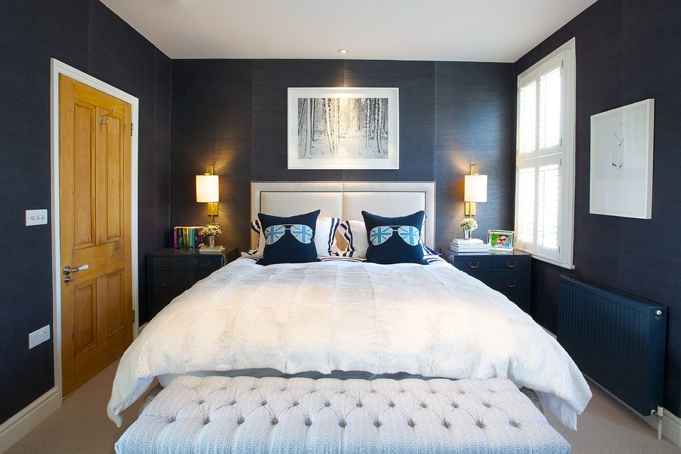 London Teen Bedroom Furniture With Glass Shade Contemporary - Furniture - HD Wallpaper 