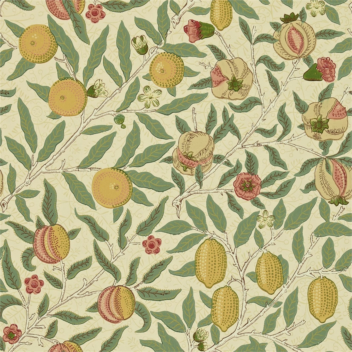 Fruit, A Wallpaper By Morris & Co - William Morris Style Library - HD Wallpaper 