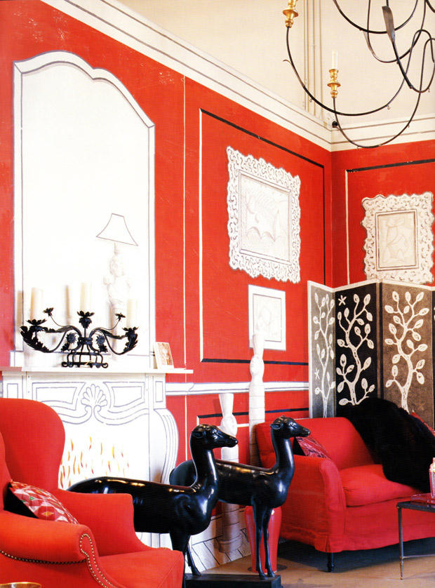 Boiserie By French Artist Paulin Paris Via Paint Pattern - Studio Couch - HD Wallpaper 