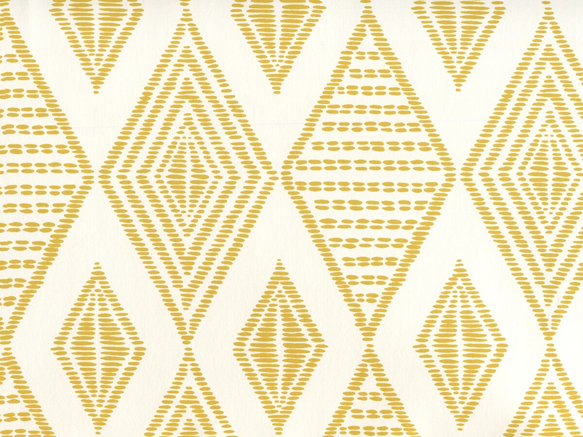 Quadrille Wallpaper Safari Embroidery Inca Gold On - Quadrille - HD Wallpaper 