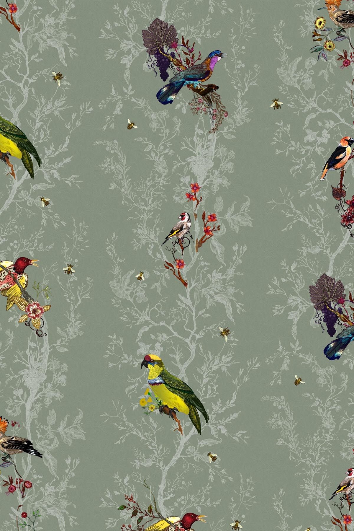 Timorous Beasties Birds And Bees - HD Wallpaper 
