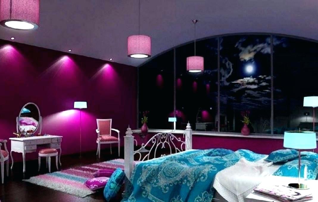 Dark Purple Bedroom Wallpaper Purple Bedroom Walls - HD Wallpaper 